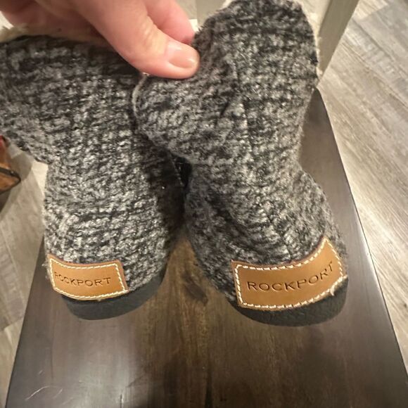 Rockport Veda truTech Black Suede Slippers size 7 - Picture 7 of 9